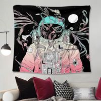 Fashion Astronaut Series Printing Home Wall Decoration Hanging Cloth Wholesale Nihaojewelry main image 5