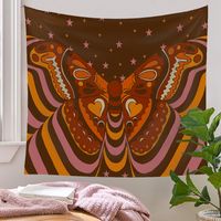 Psychedelic Butterfly Tarot Card Pattern Room Decoration Tapestry Wholesale Nihaojewelry main image 1
