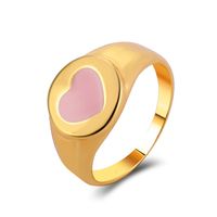 Vintage Tai Chi Oil Dripping Sunflower Heart Ring Wholesale Nihaojewelry sku image 22