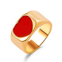 Vintage Tai Chi Oil Dripping Sunflower Heart Ring Wholesale Nihaojewelry sku image 32