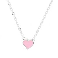 Korean New Creative Nectarine Heart Pendant Necklace Wholesale Nihaojewelry sku image 1