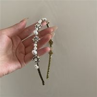 Rhinestone Pearl Korean Style Headband Wholesale Jewelry Nihaojewelry sku image 1