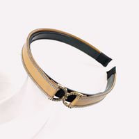 Strass Couleur Unie Alliage Pu Style Coréen Bandeau En Gros Bijoux Nihaojewelry sku image 4