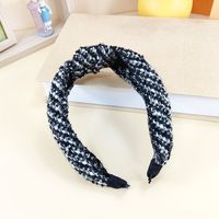 Baumwollsamt Kreuzgeknüpfter Koreanischer Stil Breitkrempiges Stirnband Großhandel Schmuck Nihaojewelry sku image 4