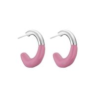 Simple Micro-inlaid Color C-shaped Copper Plated Ear Clip Wholesale Nihaojewelry sku image 9