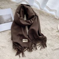 Women's Casual Simple Style Letter Rayon Polyester Tassel Scarf sku image 26