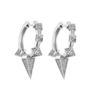 Simple Micro-inlaid Thorn Pointed Copper Plated Ear Clip Wholesale Nihaojewelry sku image 6