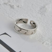 Simple Retro Number Opening Adjustable Simple Geometric Copper Ring Wholesale Nihaojewelry sku image 1