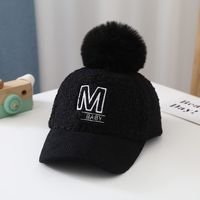 Korean Children's Embroidery Letters Teddy Wool Baseball Cap Wholesale Nihaojewelry sku image 3