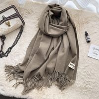 Women's Casual Simple Style Letter Rayon Polyester Tassel Scarf sku image 3