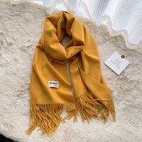 Women's Casual Simple Style Letter Rayon Polyester Tassel Scarf sku image 8
