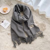Women's Casual Simple Style Letter Rayon Polyester Tassel Scarf sku image 12