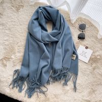 Women's Casual Simple Style Letter Rayon Polyester Tassel Scarf sku image 17