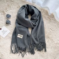 Women's Casual Simple Style Letter Rayon Polyester Tassel Scarf sku image 19