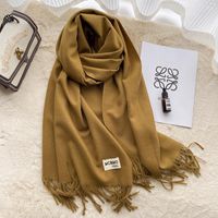 Women's Casual Simple Style Letter Rayon Polyester Tassel Scarf sku image 22