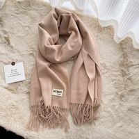 Women's Casual Simple Style Letter Rayon Polyester Tassel Scarf sku image 23