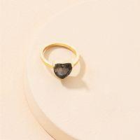 Wholesale Retro Heart Diamond Alloy Ring sku image 1