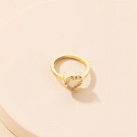Wholesale Retro Heart Diamond Alloy Ring sku image 2