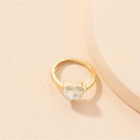 Wholesale Retro Heart Diamond Alloy Ring sku image 5