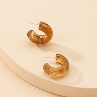 Korea Candy Color Geometric Resin Earrings sku image 3