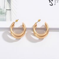 Metallic Circle Earrings sku image 3