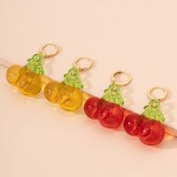 Retro Fruit Cherry Earrings sku image 1