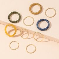 Korean Simple Acrylic Ring Set sku image 1