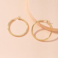 New Trendy Big Hoop Fashion Exaggerated Earrings For Women Hot-saling Wholesale sku image 3