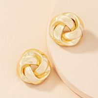 Korea Twisted Alloy Earrings Wholesale sku image 1