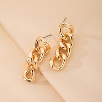 Simple Tassel Chain Earrings sku image 1