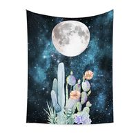 Bohemian Moon Cactus Tapestry Home Background Decoration Wholesale Nihaojewelry sku image 1