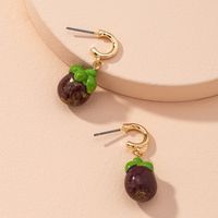 Simple Cute Fruit Irregular Earrings sku image 1