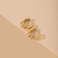 Simple Retro Fashion Metal Earring Jewelry Wholesale sku image 1