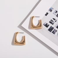 Alloy Geometric Heart Simple Earrings sku image 2