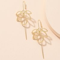 Simple Fashionable Maple Leaf Earrings sku image 1