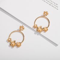 New Simple Pearl Flower Earrings sku image 1