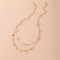 Hot Selling Fashion Multi-layer Natural Pearl Shell Necklace Wholesale sku image 1