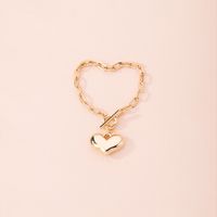Fashion Love-shaped Simple Exquisite Alloy Bracelet For Women sku image 1