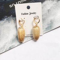 Fashion New Retro Exaggerated Conch Niche Gold-plated Shell Earrings Wholesale sku image 4