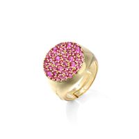 Vintage Round Micro Inlaid Colored Zircon Opening Ring Wholesale Nihaojewelry sku image 5