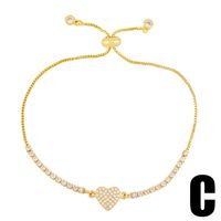 Simple Diamond Cross Heart Shape Portrait Bracelet Wholesale Jewelry Nihaojewelry sku image 1
