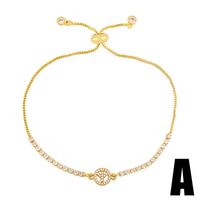 Simple Diamond Cross Heart Shape Portrait Bracelet Wholesale Jewelry Nihaojewelry main image 3