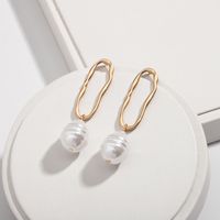 Wholesale Baroque Pearl Fashion Earrings sku image 1