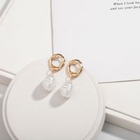 Wholesale Baroque Pearl Fashion Earrings sku image 3