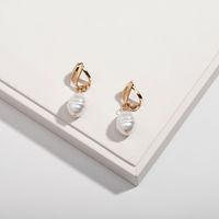 Wholesale Baroque Pearl Fashion Earrings sku image 4