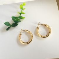 Fashion Exaggerated New Simple Circle Earrings Metal Sequin Jewelry Earrings For Women sku image 2