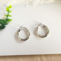 Fashion Exaggerated New Simple Circle Earrings Metal Sequin Jewelry Earrings For Women sku image 4