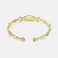 Retro Gold-plated Zircon Oval Bracelet Wholesale Nihaojewelry main image 5