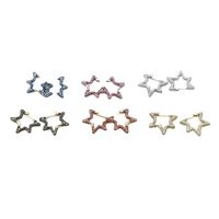 New Style Zircon Gold-plated Star Earrings Wholesale Nihaojewelry main image 6