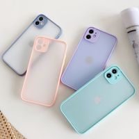 Color Frame Fine Hole Frosted Mobile Phone Case Wholesale Nihaojewelry main image 1